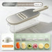 New multifunction vegetable cutter with basket and brush portable Nexellus