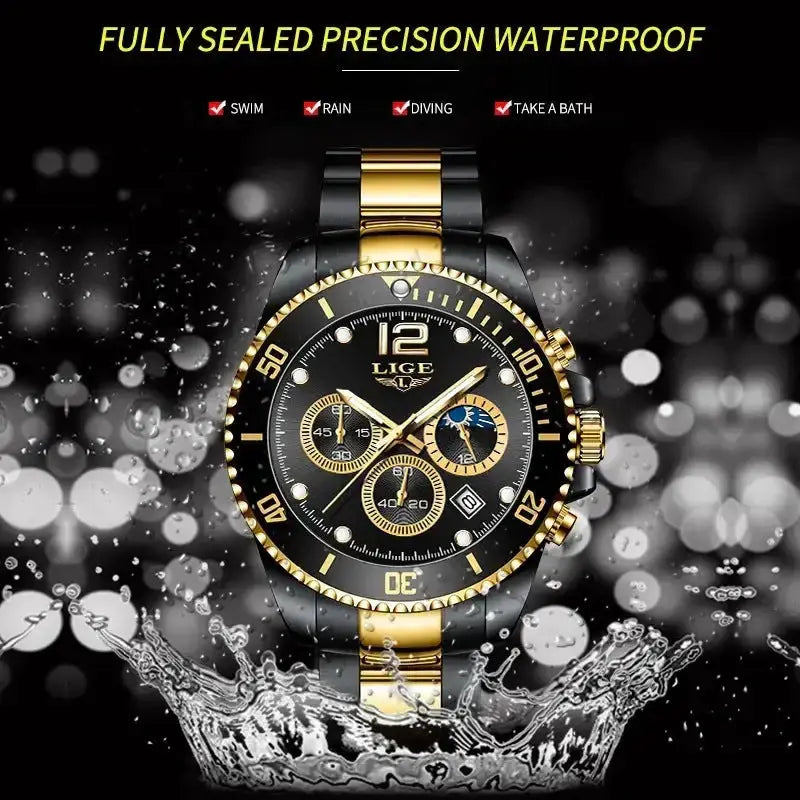 New quartz watch men's sports waterproof watch multifunctional Nexellus