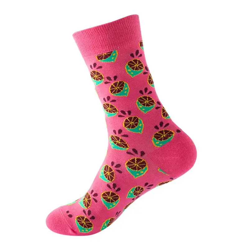 New trendy and fun fruit pattern mid-calf socks Nexellus