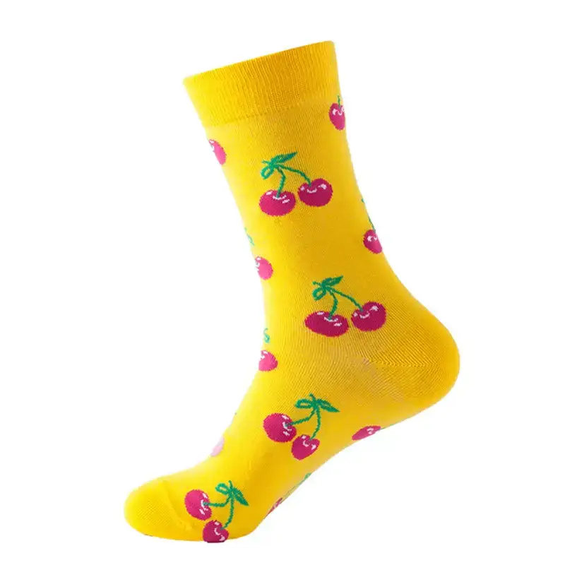 New trendy and fun fruit pattern mid-calf socks Nexellus