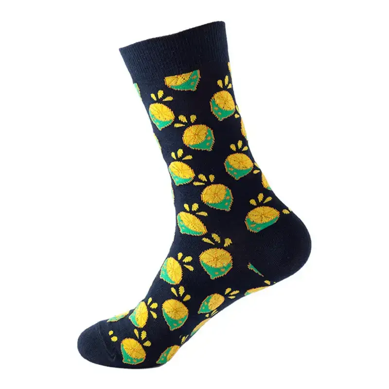 New trendy and fun fruit pattern mid-calf socks Nexellus