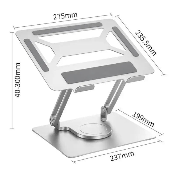 Office aluminum notebook bracket computer cooling bracket double pole Nexellus