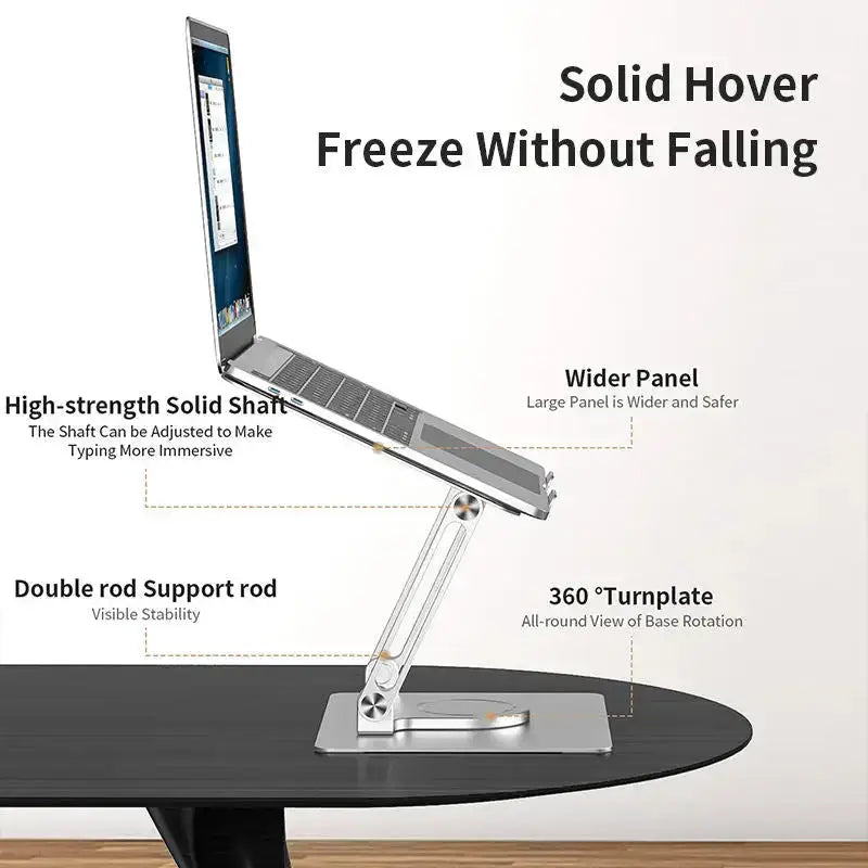 Office aluminum notebook bracket computer cooling bracket double pole Nexellus