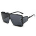 One Piece Flat Top Vintage Large Frame Sunglasses For Men & Women Nexellus