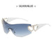 One-Piece Sunglasses Y2K Millennium Hot Girl Style Rimless Sunglasses Vintage Modern Glasses Nexellus