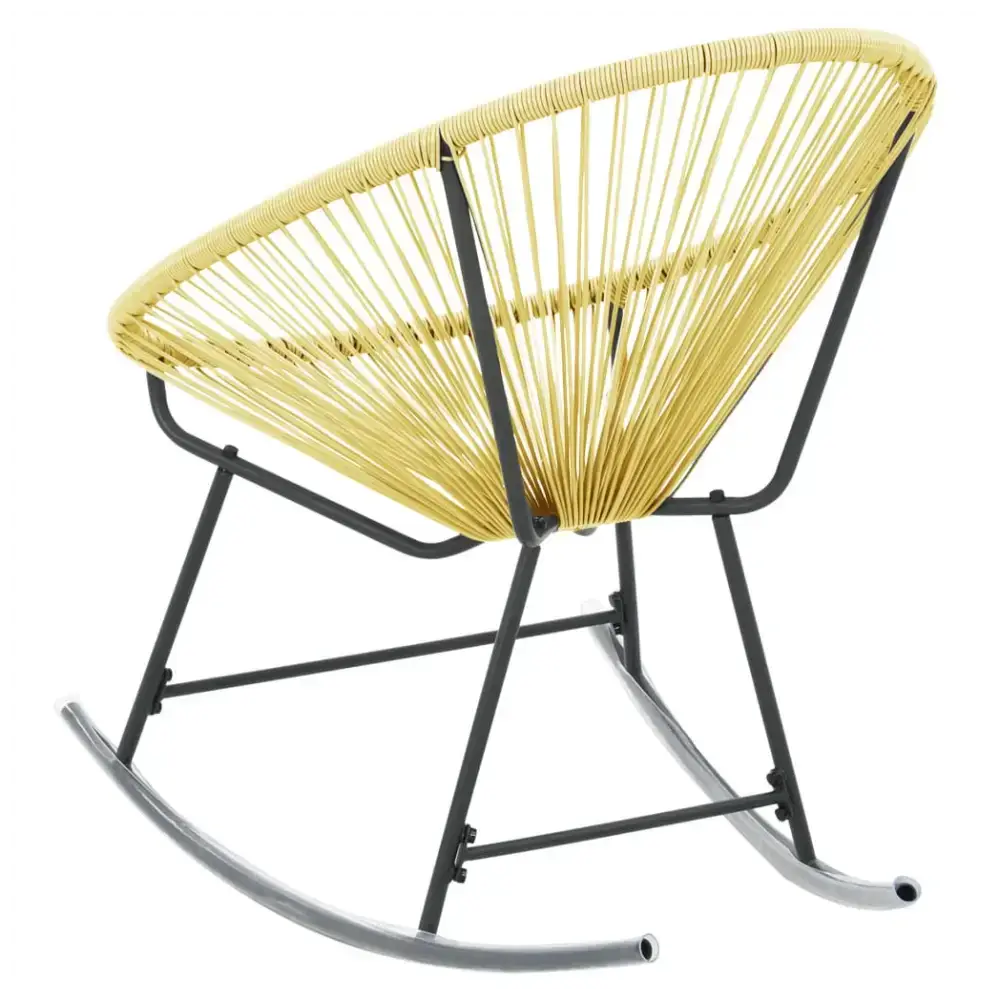 Outdoor acapulco chair poly rattan beige Nexellus