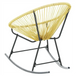 Outdoor acapulco chair poly rattan beige Nexellus