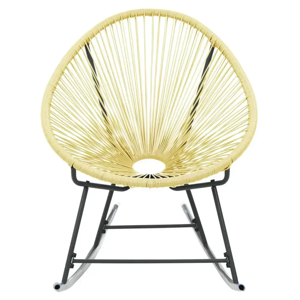 Outdoor acapulco chair poly rattan beige Nexellus