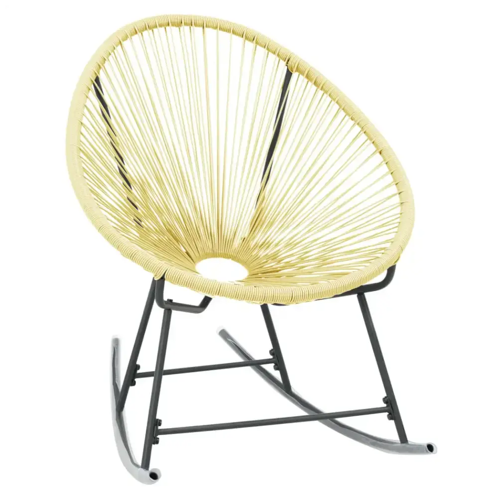 Outdoor acapulco chair poly rattan beige Nexellus