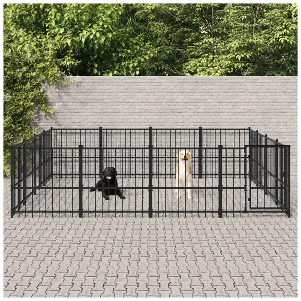 Outdoor dog kennel steel 15.05 m Nexellus