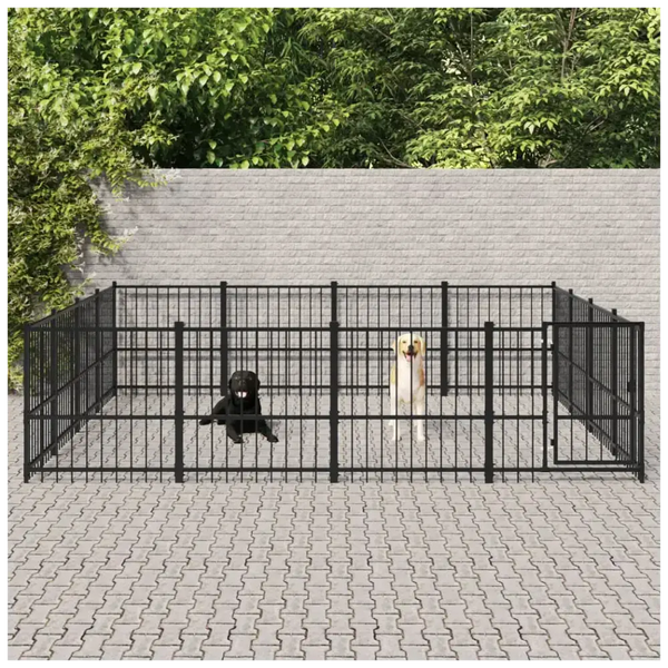 Outdoor dog kennel steel 15.05 m Nexellus