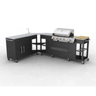 Outdoor kitchen barbecue missouri 4 burners - Black