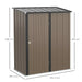 Outdoor storage shed steel garden shed w/ lockable door for backyard Nexellus