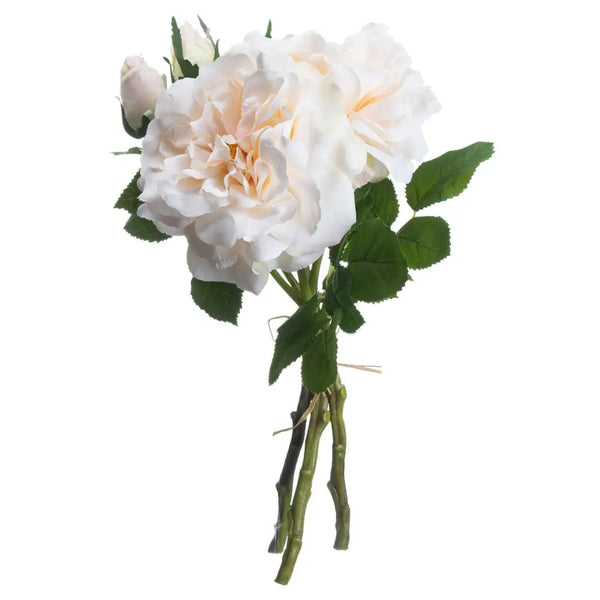 Peachy cream short stem rose bouquet - Summer Stems