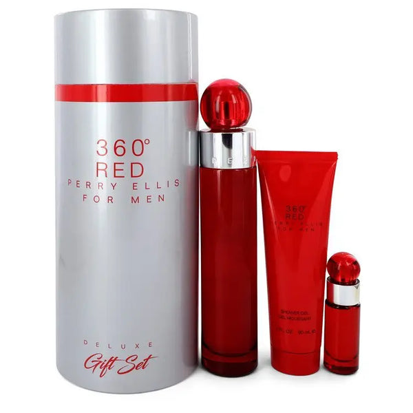 Perry ellis 360 red gift set by perry ellis gift set - 3.4