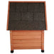 @pet outdoor cat house 57x45x43 cm wood brown - Brown