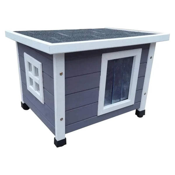 @pet outdoor cat house xl 68.5x54x51.5 cm wood grey