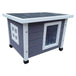 @pet outdoor cat house xl 68.5x54x51.5 cm wood grey