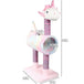 Pets collection cat scratching post unicorn pink 40x30x85