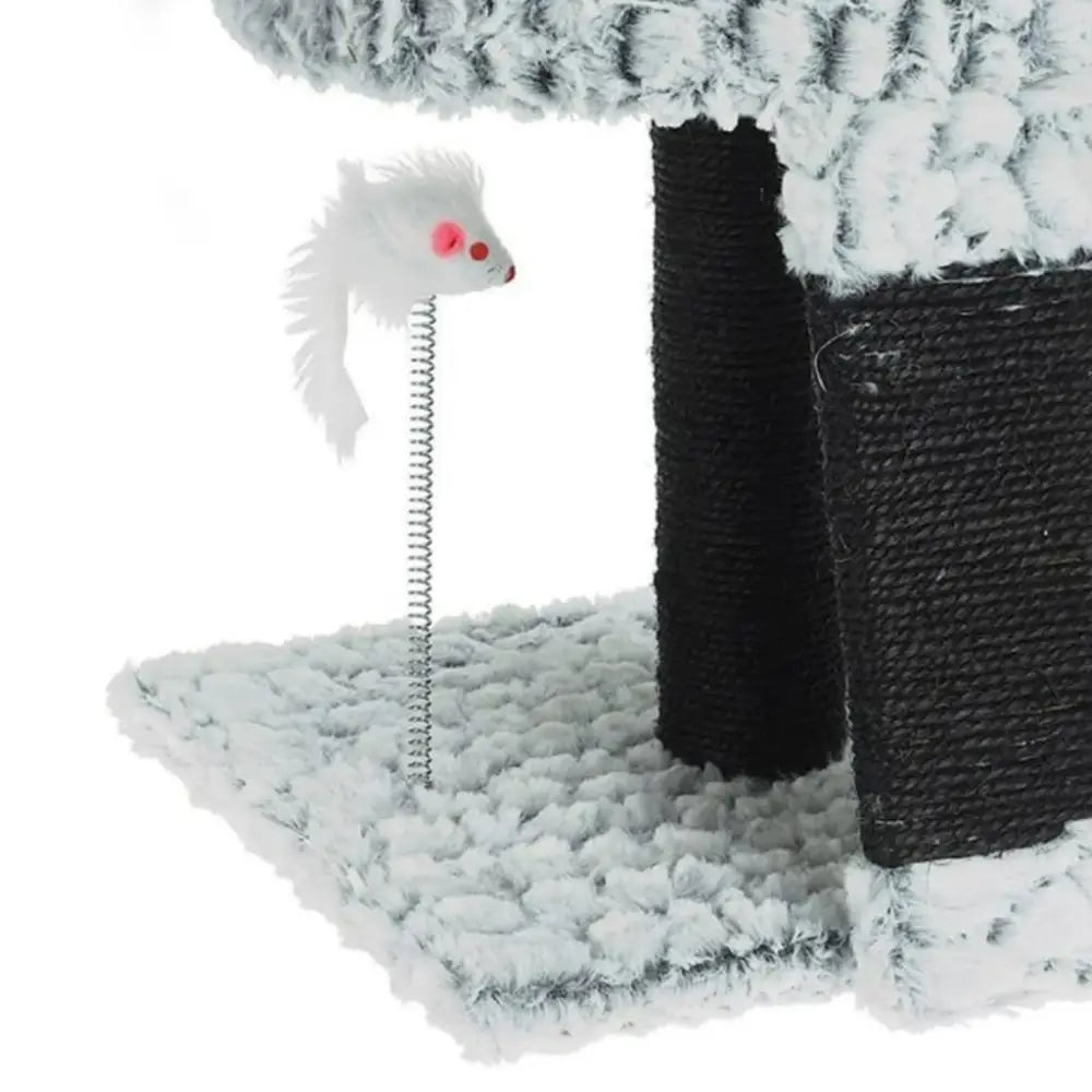 Pets collection cat scratching tree on stand with mouse