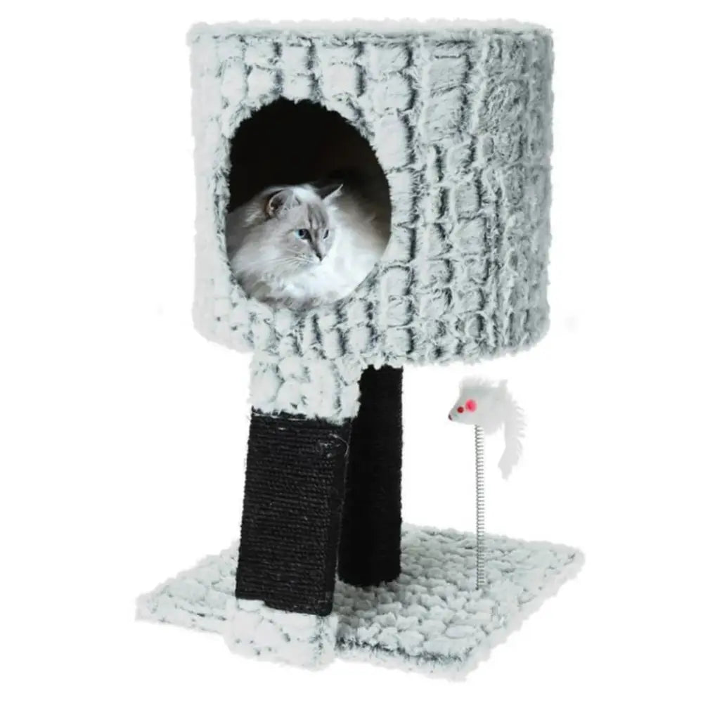 Pets collection cat scratching tree on stand with mouse