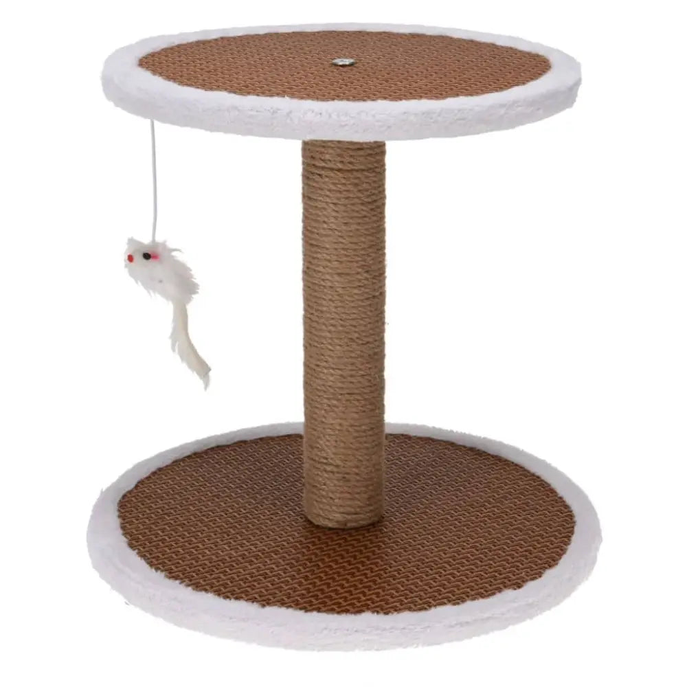 Pets collection cat scratching tree on stand with mouse