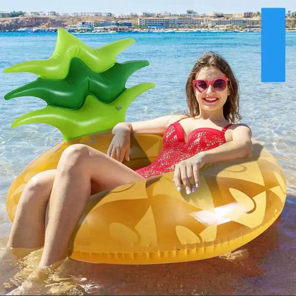 Pineapple backrest inflatable swimming ring new inflatable water ring Nexellus