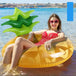 Pineapple backrest inflatable swimming ring new inflatable water ring Nexellus