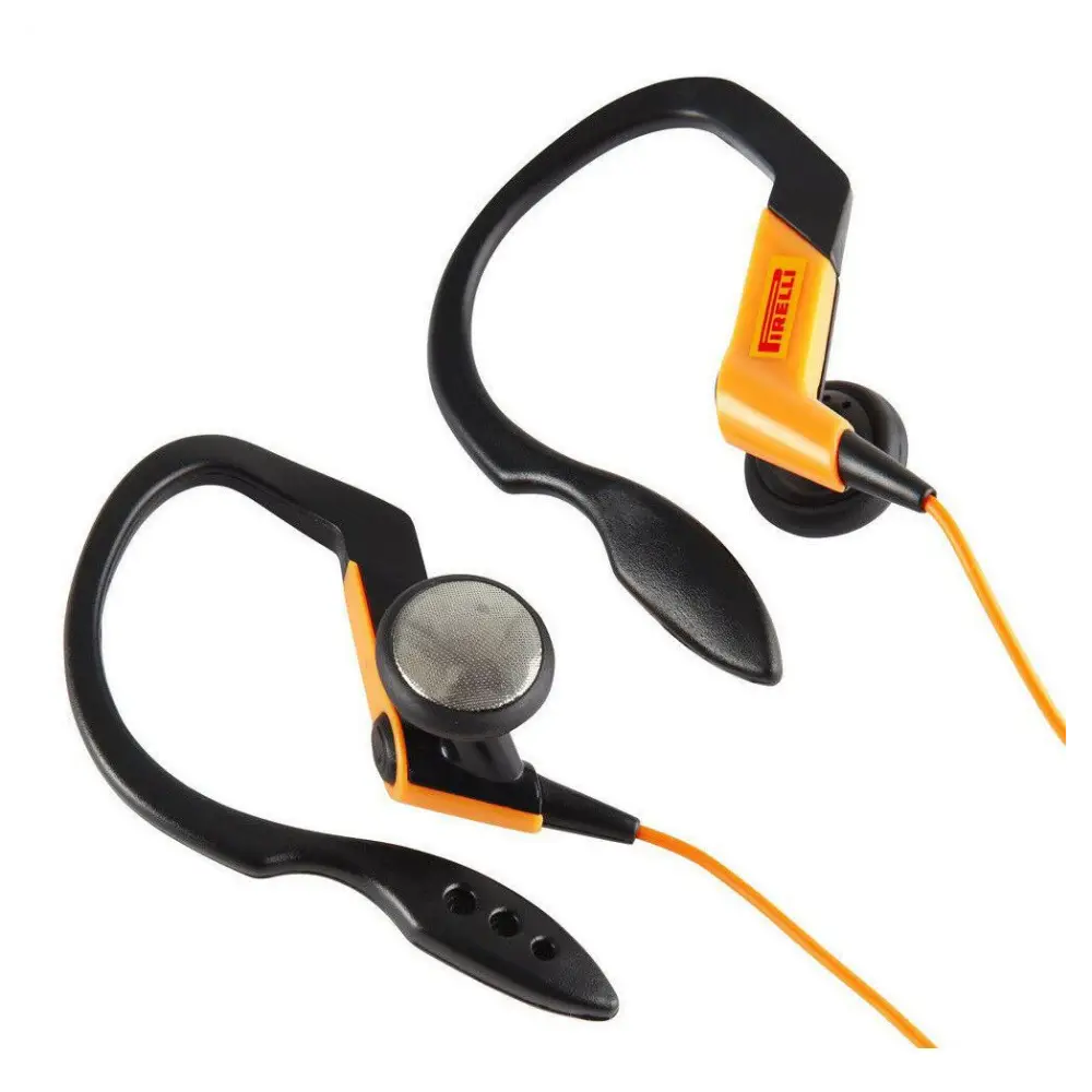 Pirelli ear clip sports headphones bass 3.5mm stereo jack