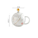 Planet mug ceramic coffee cup with lid spoon Nexellus