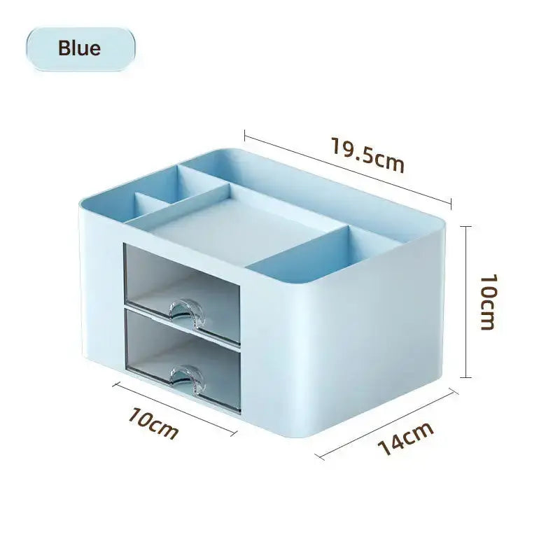 Plastic tabletop drawer brush box multi-grid collection and sorting Nexellus