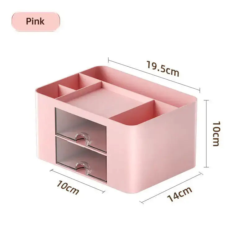 Plastic tabletop drawer brush box multi-grid collection and sorting Nexellus