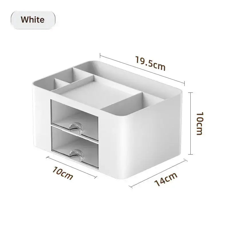 Plastic tabletop drawer brush box multi-grid collection and sorting Nexellus