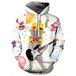 Plus size cat print christmas hoodie Nexellus