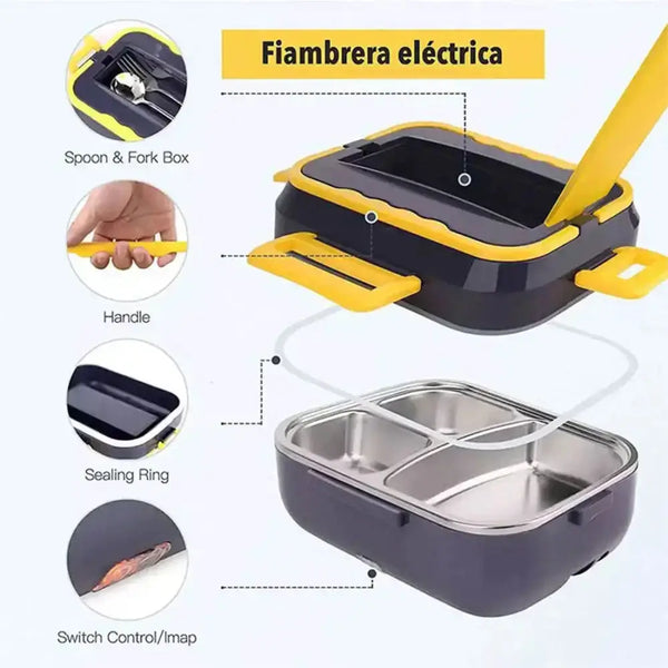 Portable 1.5l stainless steel lunch box heater for travel & insulation Nexellus