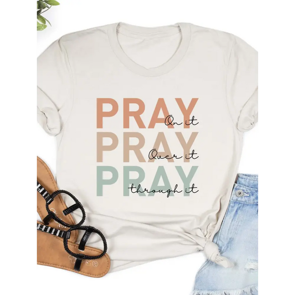 Pray shirt christian tee