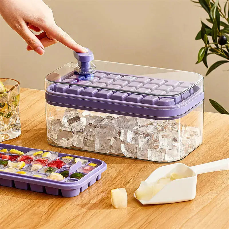 Press out ice box one button for ice removal easy demoulding ice box Nexellus