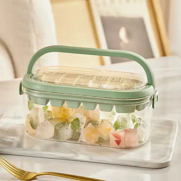 Press type silicone ice cube maker 2 in 1 ice cube mould ice tray Nexellus