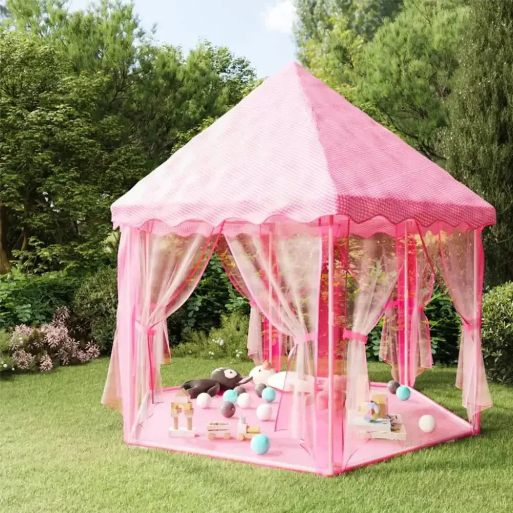 Princess play tent with 250 balls pink 133x140 cm Nexellus