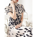 Printed Short Sleeve Pleated T-shirt & Loose Long Skirt Retro Two-Piece Set Nexellus