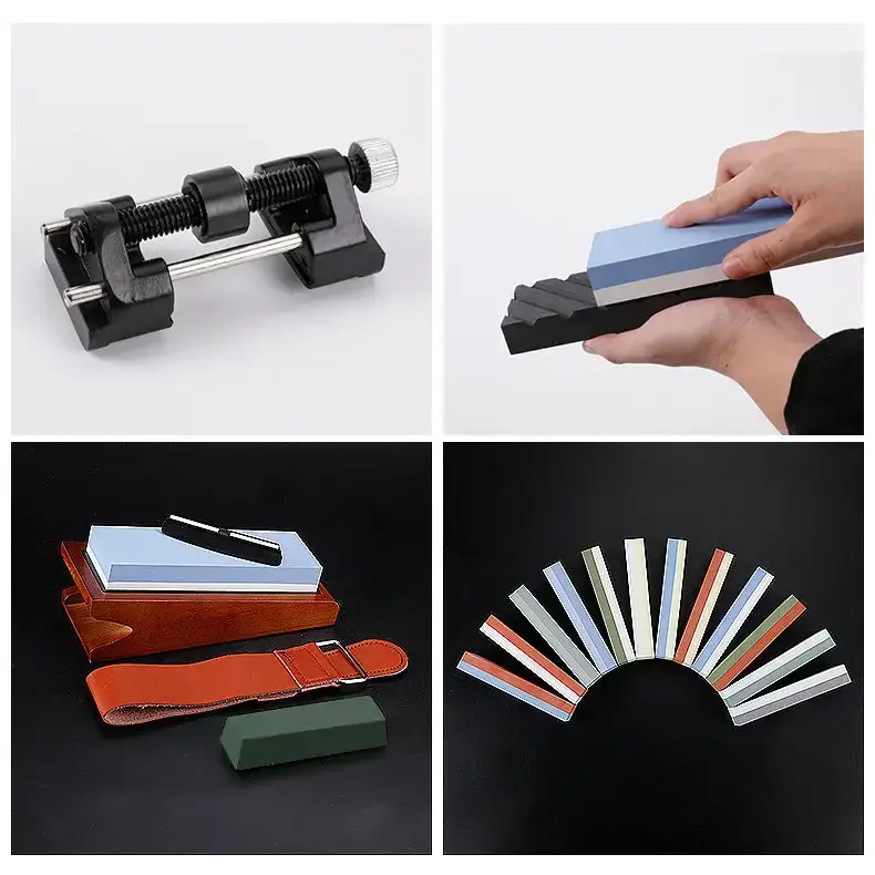 Professional knife sharpener set premium 4 side grit 400/1000 Nexellus