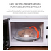 Professional microwave food high-temperature anti-sputtering with Nexellus