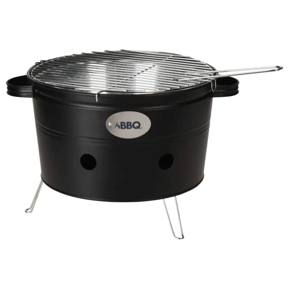 Progarden bbq bucket with 2 handles 34.5 cm matte black