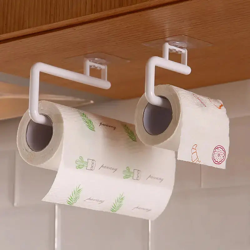 Punch-free kitchen special paper towel rack roll paper rack hanger Nexellus