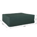 Pvc coated large square 600d waterproof outdoor furniture cover green Nexellus