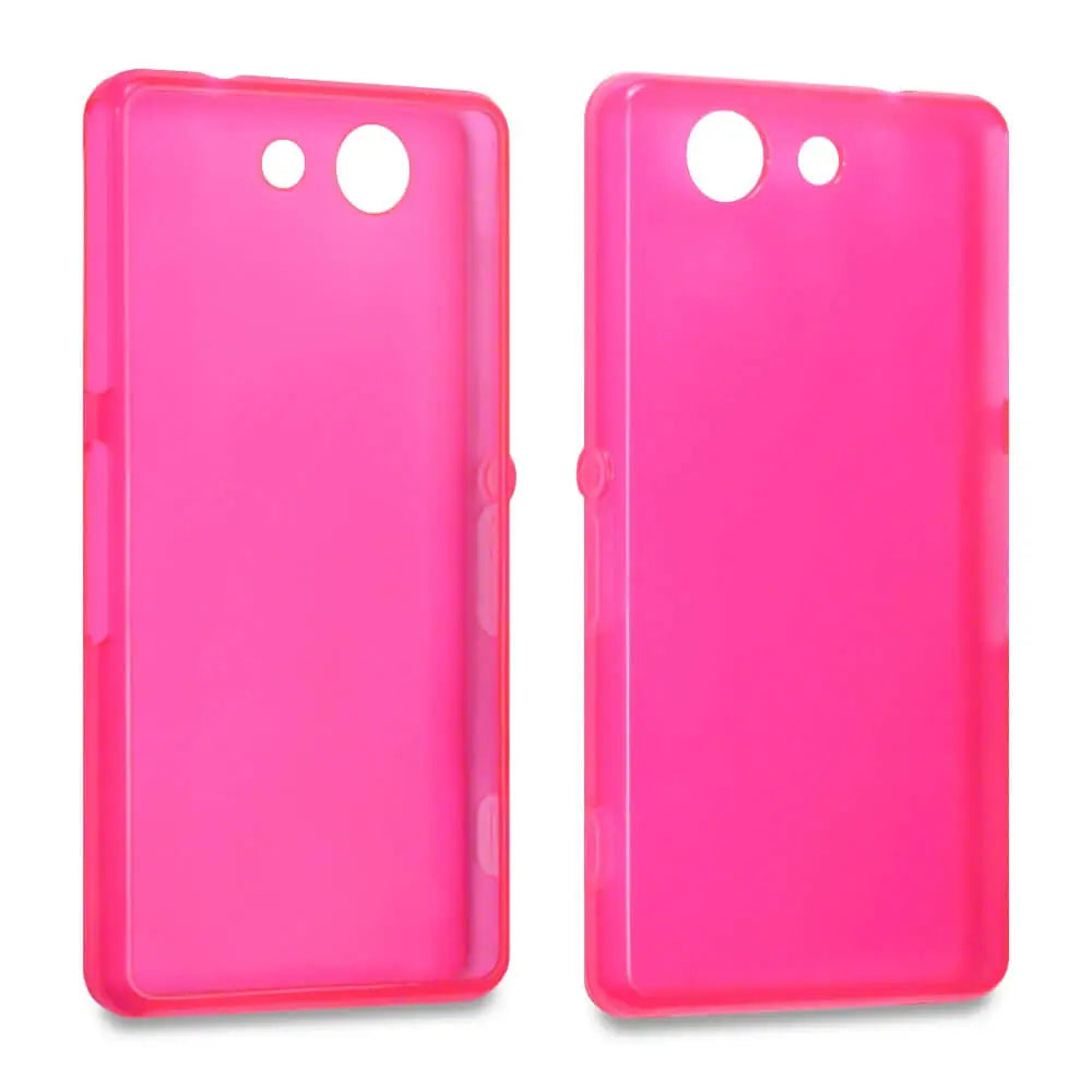 Qubits tpu gel hot pink case - for sony xperia z3 compact