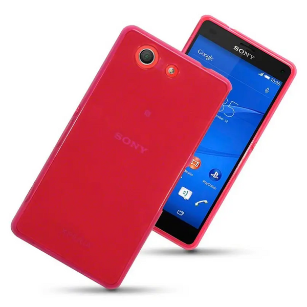 Qubits tpu gel hot pink case - for sony xperia z3 compact