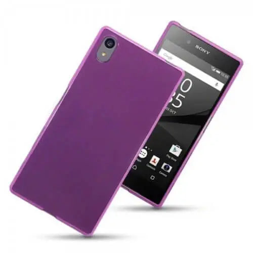 Qubits tpu gel purple case - for sony xperia z5