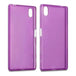 Qubits tpu gel purple case - for sony xperia z5