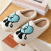 Rabbit Style Cotton Slippers for women in winter, Thick Soles for anti slip Nexellus